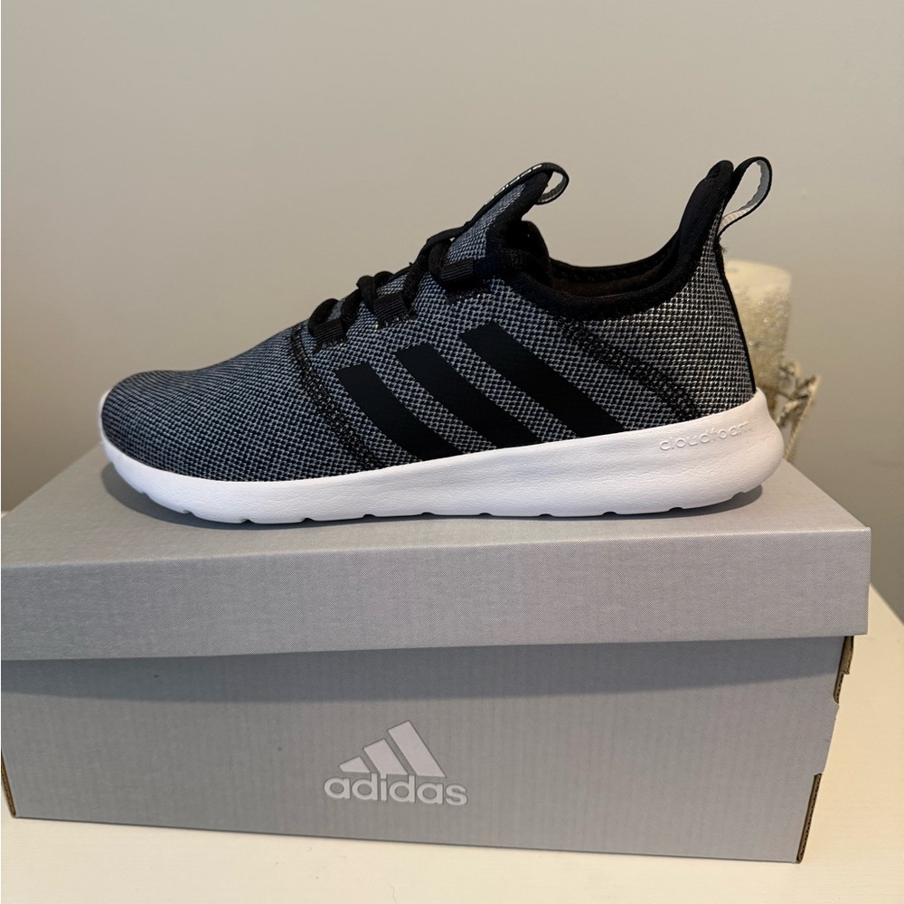 Adidas Women Black and Gray Sneakers